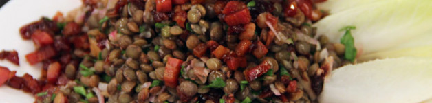 Lentils with Mushrooms and Spinach