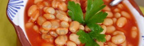 Borlotti beans in sauce